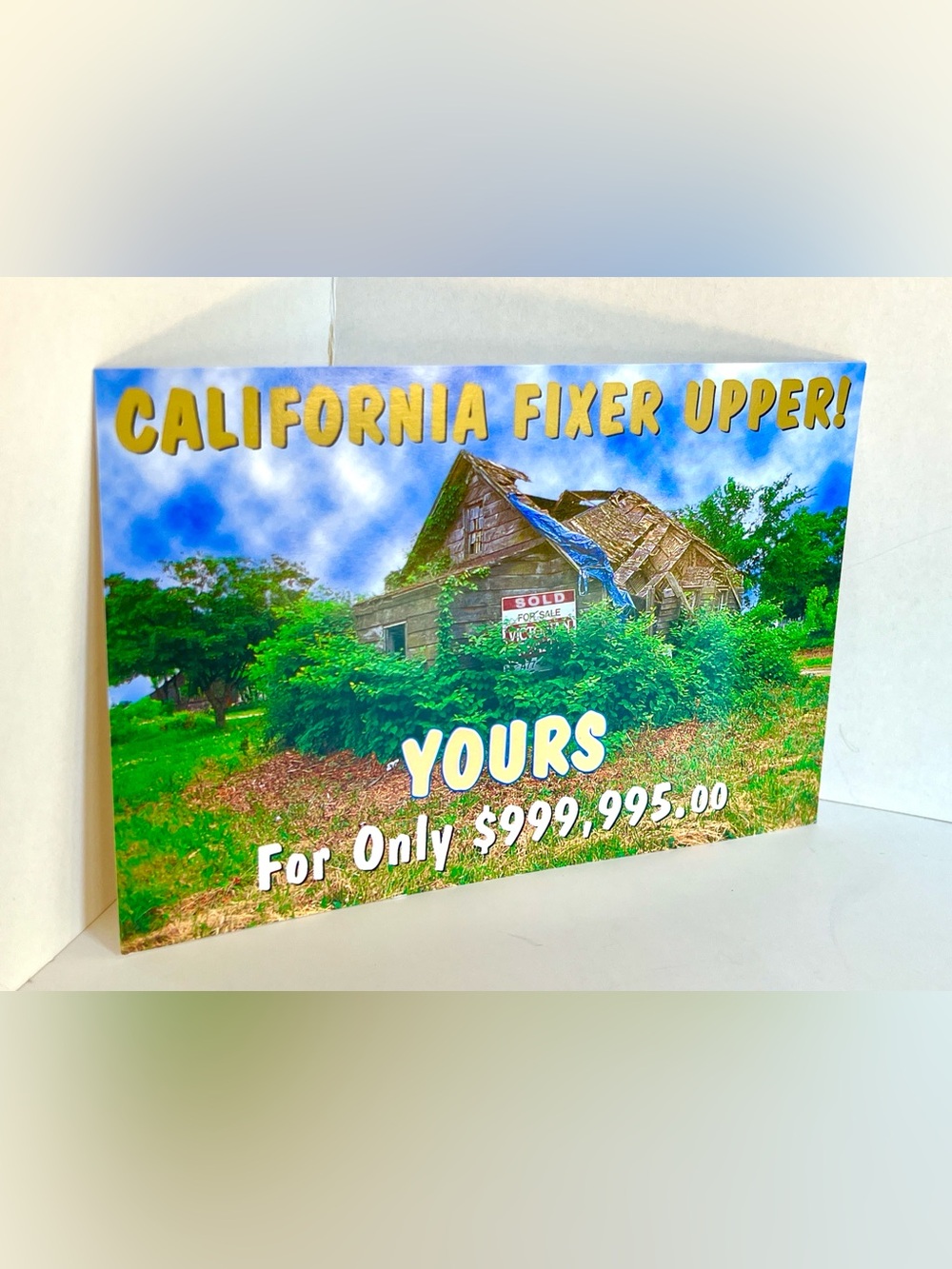 California Fixer Upper Vintage Postcard California Humor Realty NorCal Lot of 4